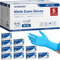 Nitrile Exam Gloves, Blue, 4 Mil, Powder-Free, Latex-Free, for Medical Exam, Cleaning and Food Prep, Non-Sterile
