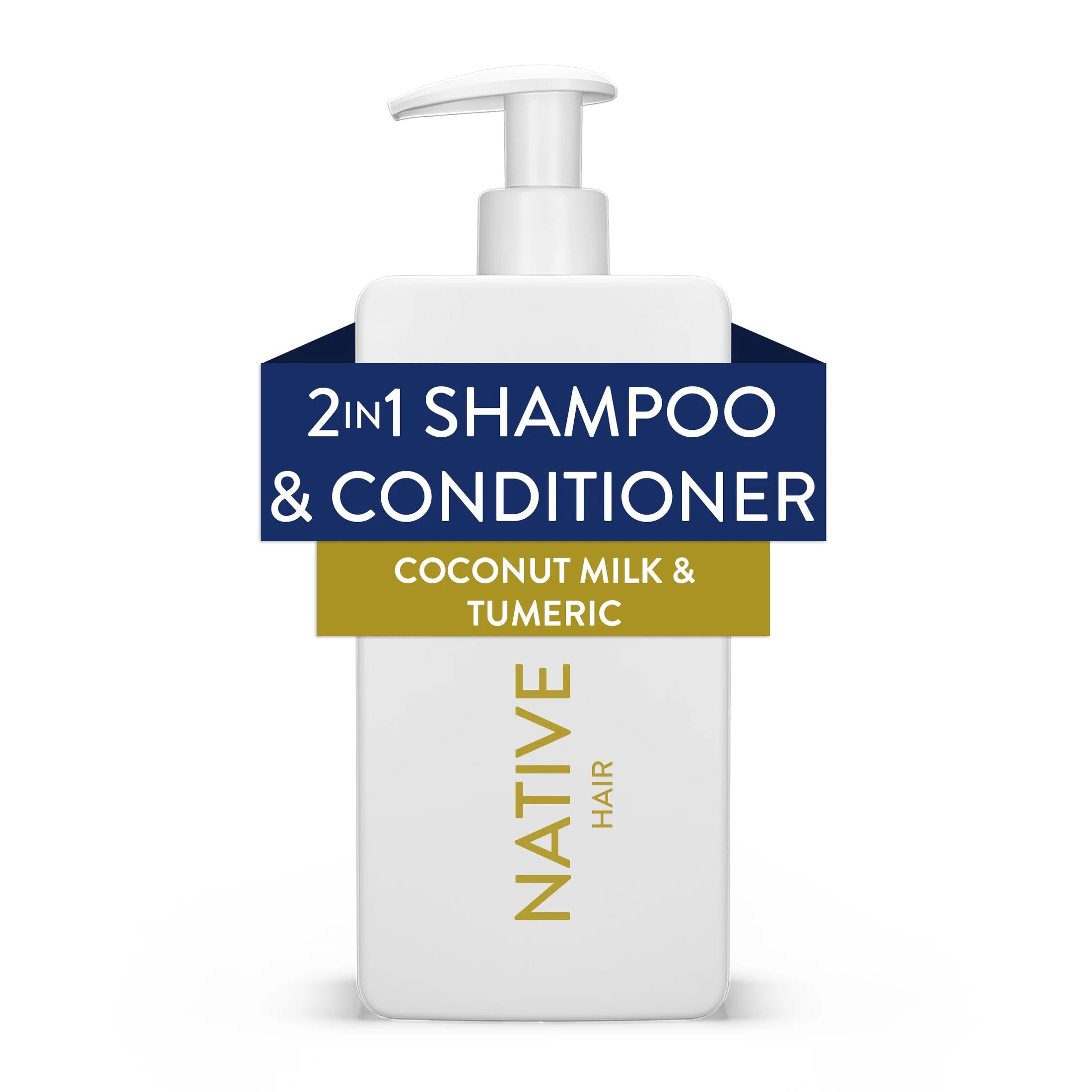 Curl Care 2-In-1 Mens Shampoo and Conditioner Coconut Milk and Turmeric 16.5 Fl Oz